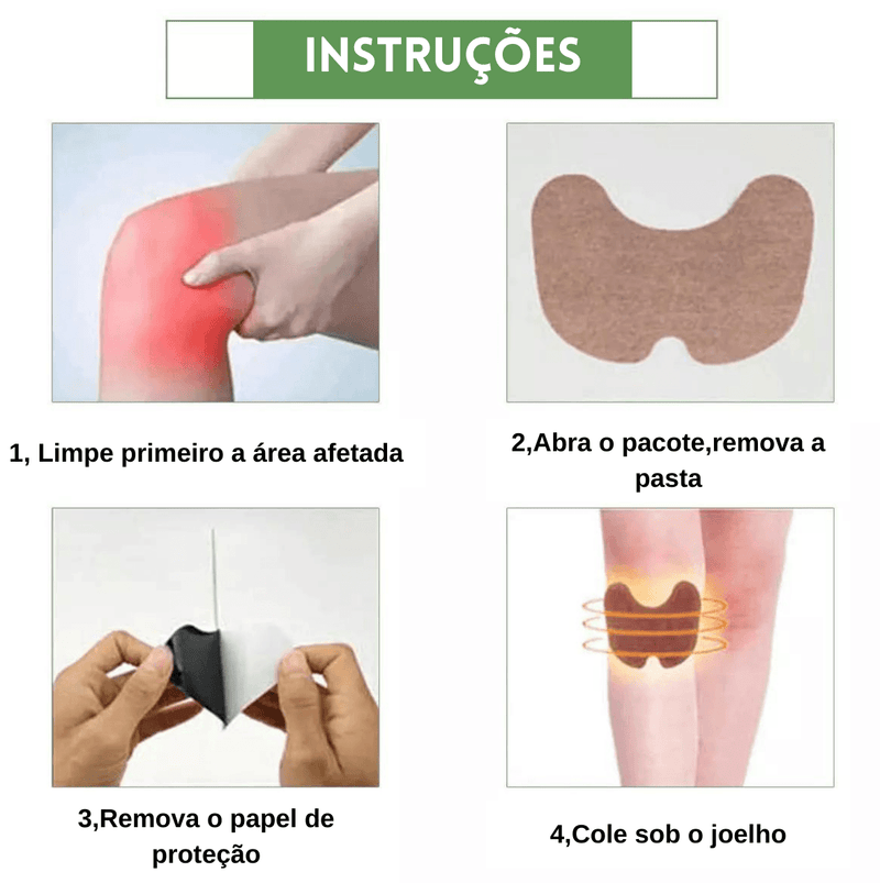 Emplastro ArtiCura® para alivio de dores nas articulações Joelho,Ombros Braços e Pescoço Kit30/60pcs - Magazine Paulista