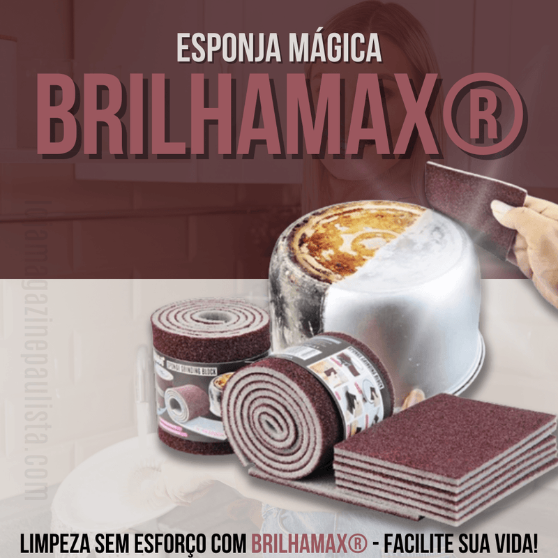 Esponja Mágica BrilhaMax® - Remove manchas difíceis sem esforço - Magazine Paulista